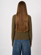 Load image into Gallery viewer, Repeat Fine-Knit Organic Cashmere Cardigan in Olive
