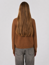 Load image into Gallery viewer, Repeat Cashmere-Wool Cardigan with Denim Collar

