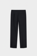 Load image into Gallery viewer, Luisa Cerano Stretch Pants with Waistband Detail in Winter Navy
