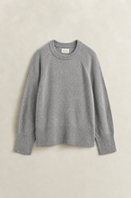 Load image into Gallery viewer, Gant Wool Cashmere C-Neck Jumper in Grey Melange
