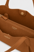 Load image into Gallery viewer, Guess Melody Satchel Shopper in Caramel
