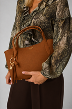 Load image into Gallery viewer, Guess Melody Satchel Shopper in Caramel
