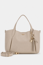 Load image into Gallery viewer, Guess Melody Satchel Shopper in Light Taupe
