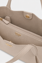 Load image into Gallery viewer, Guess Melody Satchel Shopper in Light Taupe
