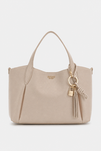 Load image into Gallery viewer, Guess Melody Satchel Shopper in Light Taupe
