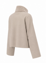 Load image into Gallery viewer, Emme Balia Faux Fur Short Coat in Sand

