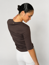 Load image into Gallery viewer, Mos Mosh O-Neck 3/4 Sleeve Tee in Deliciose
