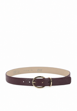 Load image into Gallery viewer, Abro Dalia Leather Belt in Burgundy
