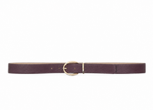 Load image into Gallery viewer, Abro Dalia Leather Belt in Burgundy
