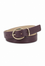 Load image into Gallery viewer, Abro Dalia Leather Belt in Burgundy
