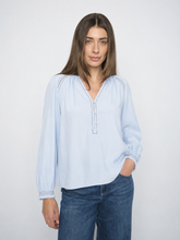 Load image into Gallery viewer, Mos Mosh Tazzin Twill Blouse in Skyway
