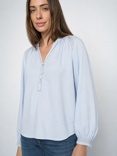 Load image into Gallery viewer, Mos Mosh Tazzin Twill Blouse in Skyway
