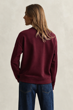 Load image into Gallery viewer, Gant Graphic C-Neck Sweat in Darkened Wine

