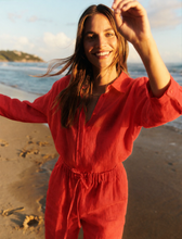 Load image into Gallery viewer, Emme Girello Linen Shirt in Red
