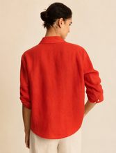 Load image into Gallery viewer, Emme Girello Linen Shirt in Red
