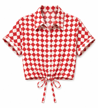 Load image into Gallery viewer, iBlue Ottone Blouse in Bordeaux Tile
