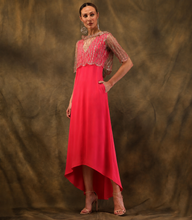 Load image into Gallery viewer, Fely Campo High-Low Dress with Sequins Jacket
