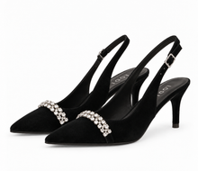 Load image into Gallery viewer, Lodi Nika Sling-Back High Heels in Black
