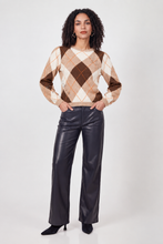 Load image into Gallery viewer, Monari Diamond-Patterned Knitted Jumper
