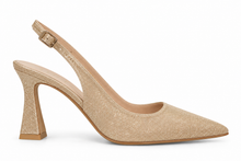 Load image into Gallery viewer, Lodi Sling-Back Court Shoes in Sparkly Gold
