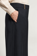Load image into Gallery viewer, Peserico Wool Gabardine Palazzo Trousers
