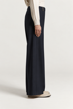 Load image into Gallery viewer, Peserico Wool Gabardine Palazzo Trousers
