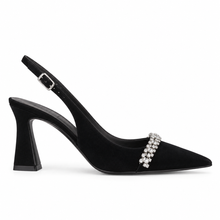 Load image into Gallery viewer, Lodi Nika Sling-Back High Heels in Black
