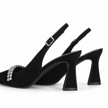 Load image into Gallery viewer, Lodi Nika Sling-Back High Heels in Black
