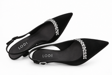 Load image into Gallery viewer, Lodi Nika Sling-Back High Heels in Black
