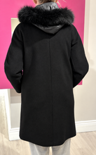 Load image into Gallery viewer, Cinzia Rocca Alpaca Wool Parka in Black
