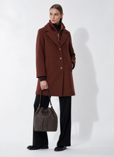 Load image into Gallery viewer, Cinzia Rocca Cinzia Rocca Wool Coat in Burgandy

