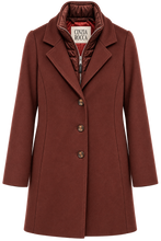 Load image into Gallery viewer, Cinzia Rocca Cinzia Rocca Wool Coat in Burgandy
