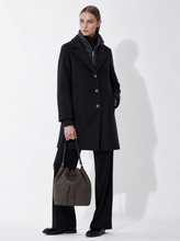 Load image into Gallery viewer, Cinzia Rocca Cinzia Rocca Wool Coat in Navy
