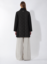 Load image into Gallery viewer, Cinzia Rocca Wool Coat with Quilted Padded Back in Black
