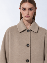 Load image into Gallery viewer, Cinzia Rocca Wool Coat with Quilted Padded Back in Beige
