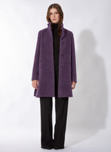 Load image into Gallery viewer, Cinzia Rocca Wool Blend Short Coat in Purple
