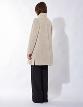 Load image into Gallery viewer, Cinzia Rocca Wool Blend Short Coat in Stone
