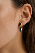 Load image into Gallery viewer, Dyrberg/Kern Petun Black Earrings
