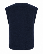 Load image into Gallery viewer, Mos Mosh Almine Thora Knit Vest in Navy
