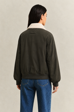 Load image into Gallery viewer, Gant Padded Bomber Jacket in Dark Moss Green
