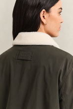 Load image into Gallery viewer, Gant Padded Bomber Jacket in Dark Moss Green
