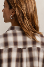 Load image into Gallery viewer, Gant Checked Flannel Shirt in Deep Brown

