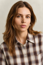 Load image into Gallery viewer, Gant Checked Flannel Shirt in Deep Brown
