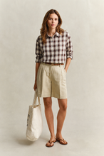 Load image into Gallery viewer, Gant Checked Flannel Shirt in Deep Brown
