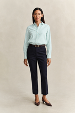 Load image into Gallery viewer, Gant Classic Poplin Striped Shirt in Blue Horizon
