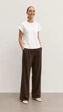 Load image into Gallery viewer, Emme Chiffon T-Shirt in White

