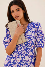 Load image into Gallery viewer, Aspiga Anne Tea Dress in Cobalt/Pink
