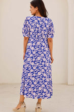Load image into Gallery viewer, Aspiga Anne Tea Dress in Cobalt/Pink
