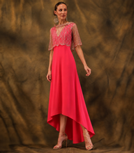 Load image into Gallery viewer, Fely Campo High-Low Dress with Sequins Jacket
