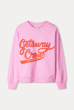 Load image into Gallery viewer, Pom Getaway Crew Pink Sweater
